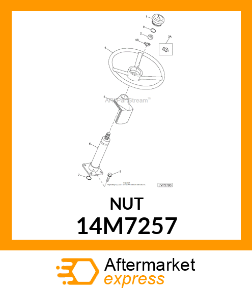 NUT, METRIC, THIN HEX 14M7257