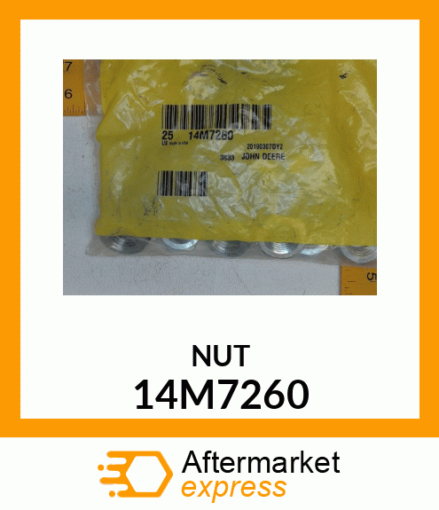 NUT, METRIC, THIN HEX 14M7260