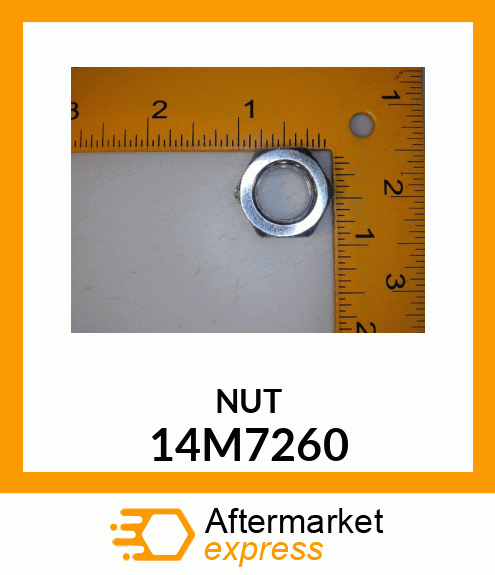 NUT, METRIC, THIN HEX 14M7260