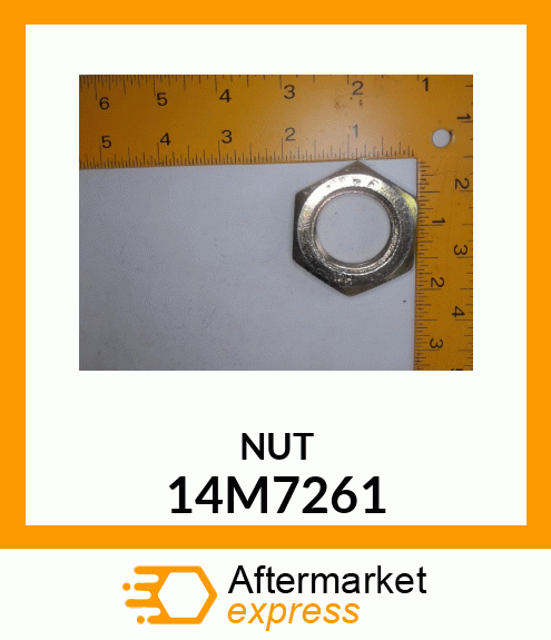 NUT, METRIC, THIN HEX 14M7261