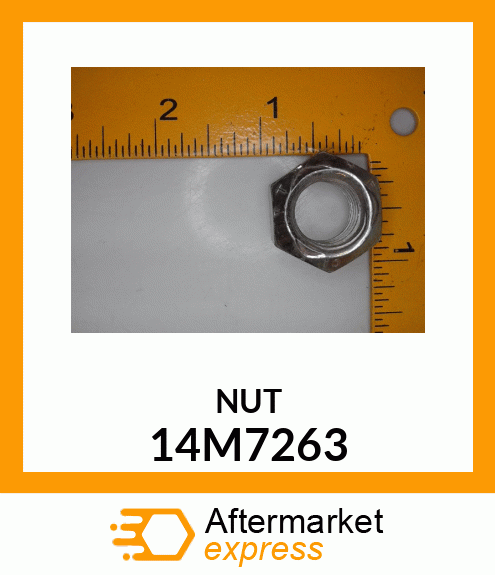 NUT, METRIC, HEX PREVAILING TORQUE 14M7263