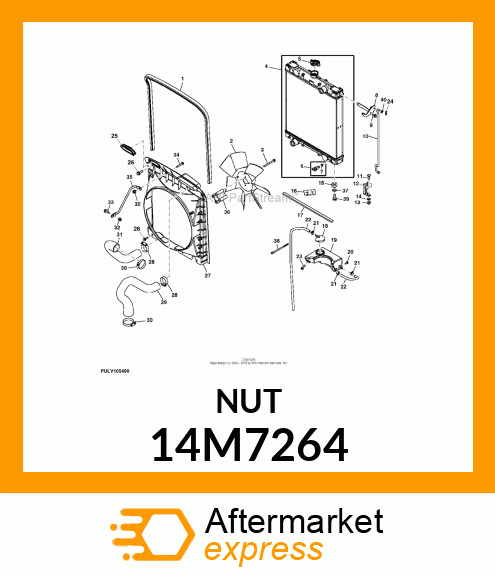 NUT, METRIC, HEX PREVAILING TORQUE 14M7264