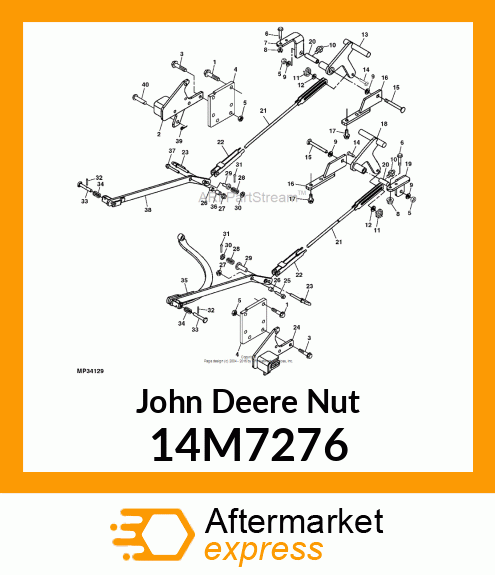 NUT, METRIC, HEX (Pack of 50) 14M7276