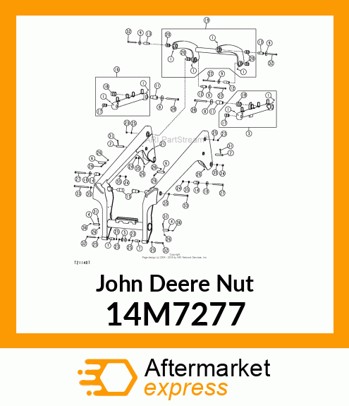 NUT, METRIC, HEX 14M7277