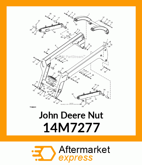 NUT, METRIC, HEX 14M7277