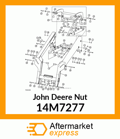 NUT, METRIC, HEX 14M7277