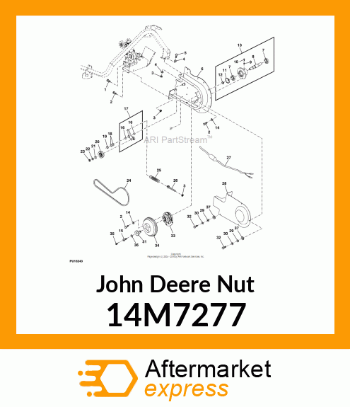 NUT, METRIC, HEX 14M7277