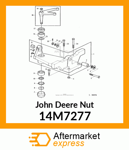 NUT, METRIC, HEX 14M7277