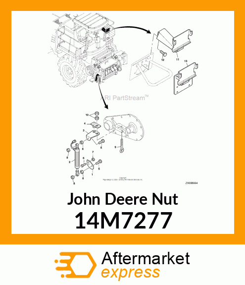 NUT, METRIC, HEX 14M7277