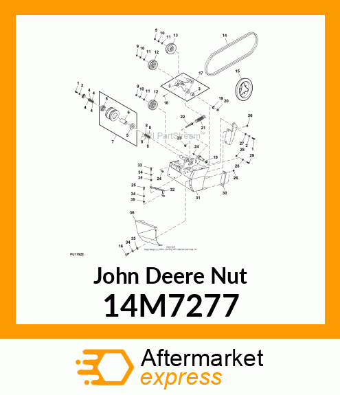 NUT, METRIC, HEX 14M7277