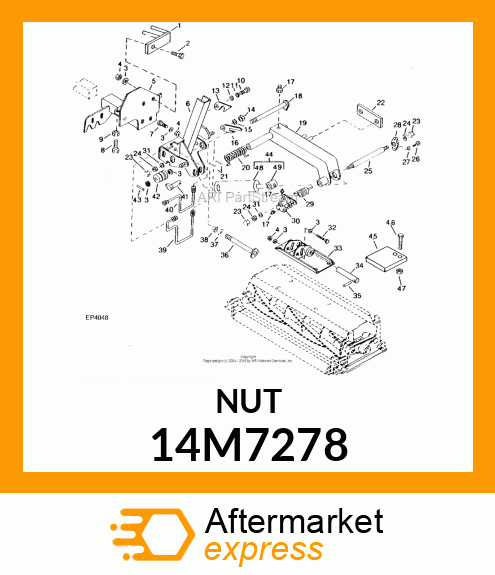 NUT, METRIC, HEX 14M7278