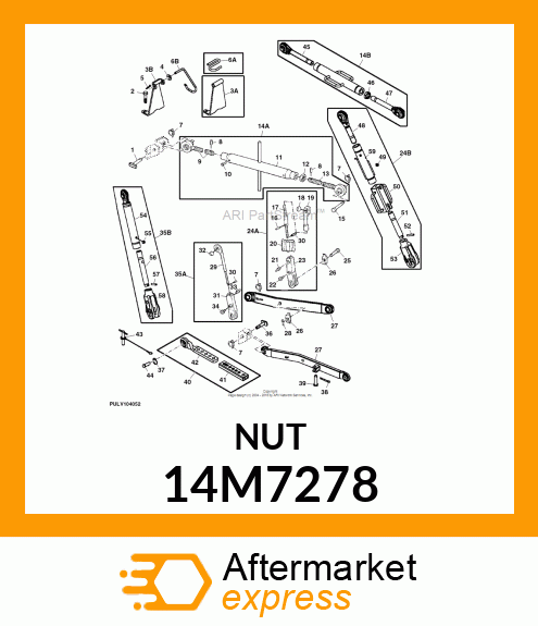 NUT, METRIC, HEX 14M7278