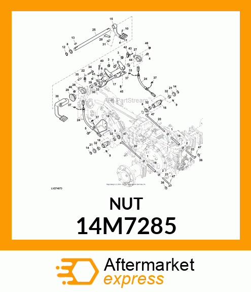 NUT, PROJECTION WELD, METRIC HEX 14M7285