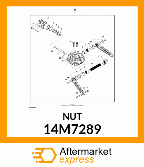 NUT, METRIC, HEX 14M7289