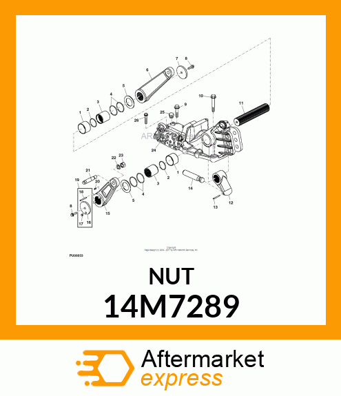 NUT, METRIC, HEX 14M7289