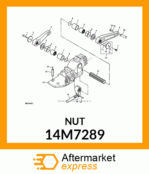 NUT, METRIC, HEX 14M7289