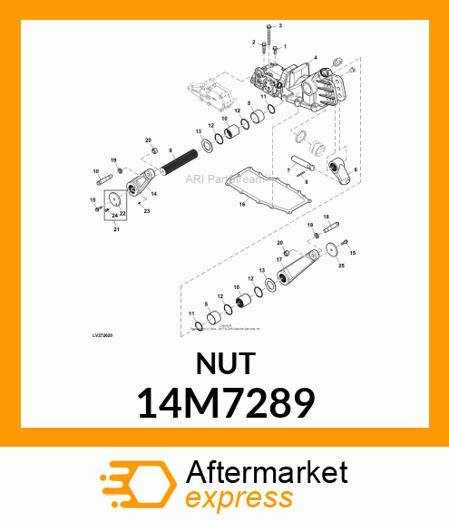 NUT, METRIC, HEX 14M7289