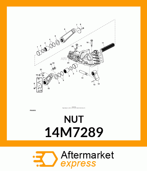 NUT, METRIC, HEX 14M7289