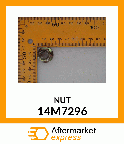 NUT, METRIC, HEX FLANGE 14M7296