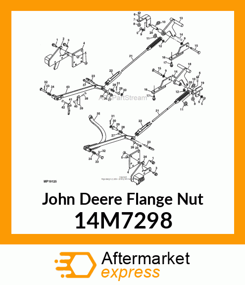 NUT, METRIC, HEX FLANGE 14M7298