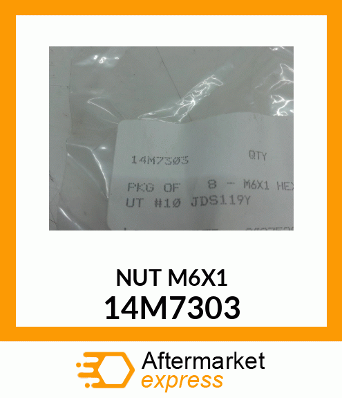 NUT, METRIC, HEX FLANGE 14M7303