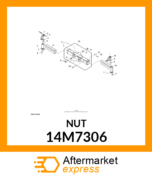 NUT, METRIC, HEX 14M7306