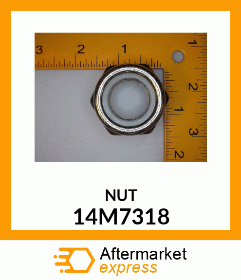 NUT, METRIC, HEX PREVAILING TORQUE 14M7318