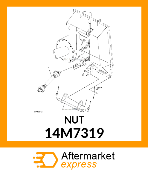 NUT, METRIC, HEX PREVAILING TORQUE 14M7319