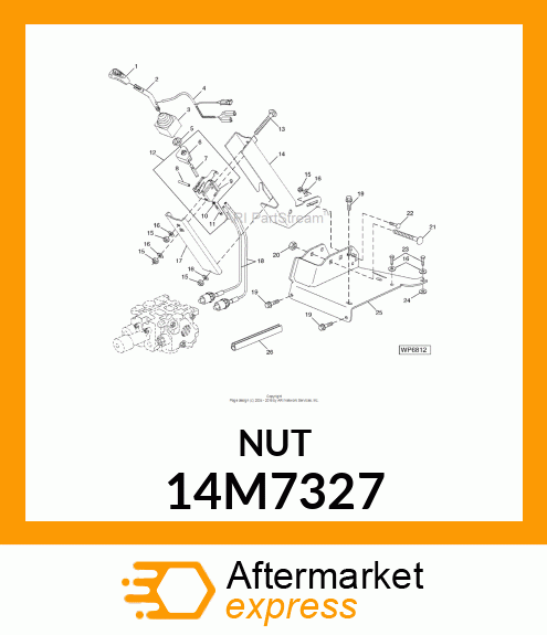 NUT, METRIC, HEX PREVAILING TORQUE 14M7327