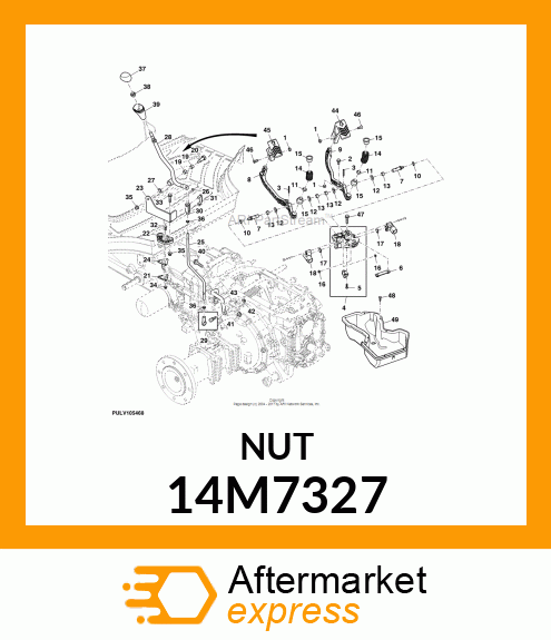 NUT, METRIC, HEX PREVAILING TORQUE 14M7327