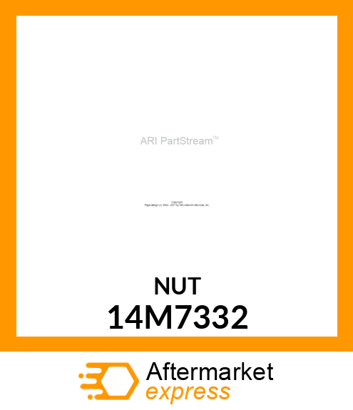 NUT, METRIC, HEX FLANGE 14M7332