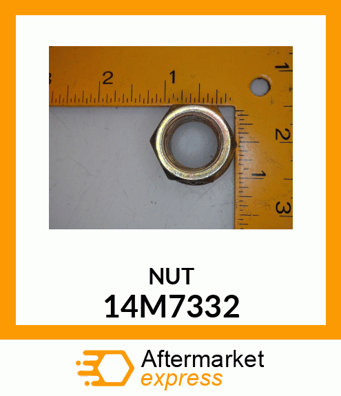 NUT, METRIC, HEX FLANGE 14M7332