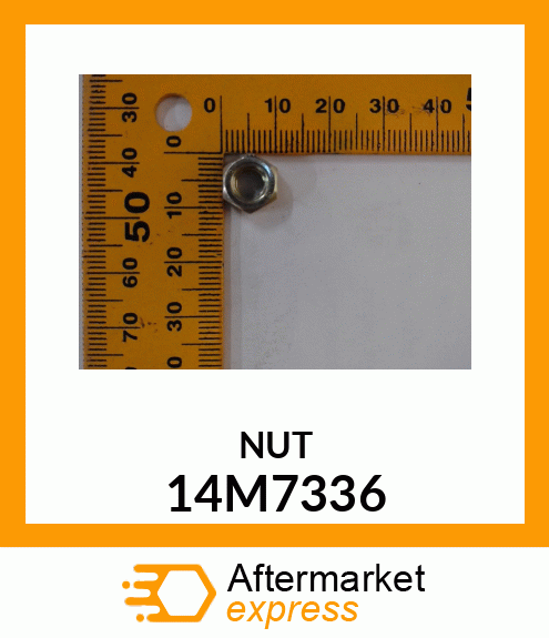 NUT, METRIC, L.H. THREAD HEX 14M7336