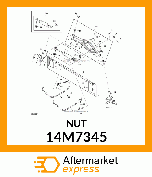 NUT, METRIC, HEX 14M7345