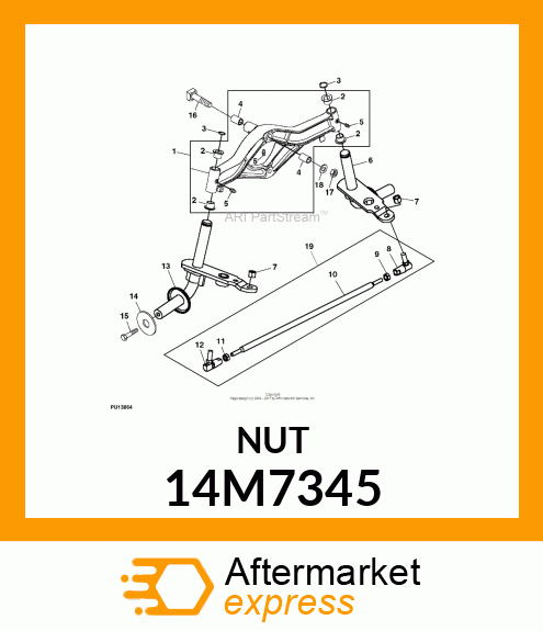 NUT, METRIC, HEX 14M7345