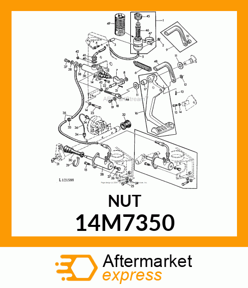 NUT, METRIC, HEX PREVAILING TORQUE 14M7350