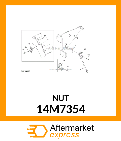 NUT, METRIC, HEX PREVAILING TORQUE 14M7354