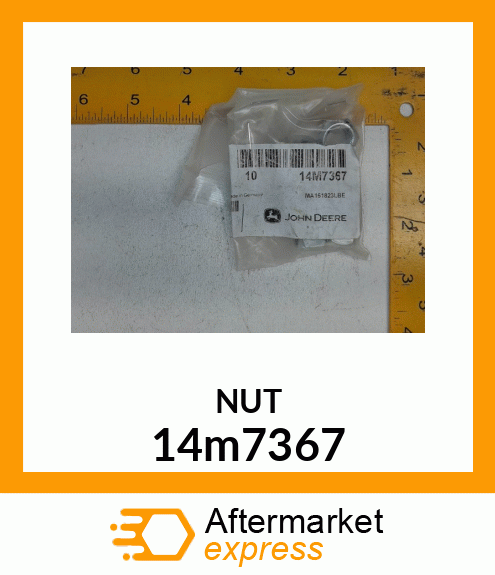 NUT, METRIC, HEX PREVAILING TORQUE 14m7367