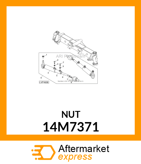 NUT, METRIC, HEX PREVAILING TORQUE 14M7371