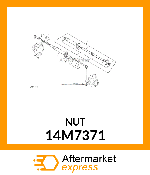 NUT, METRIC, HEX PREVAILING TORQUE 14M7371