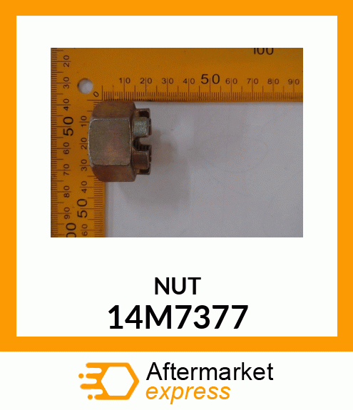 NUT, METRIC HEX SLOTTED 14M7377