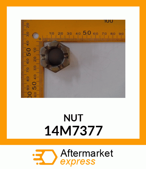 NUT, METRIC HEX SLOTTED 14M7377