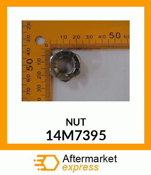 NUT, METRIC, THIN HEX CASTLE 14M7395