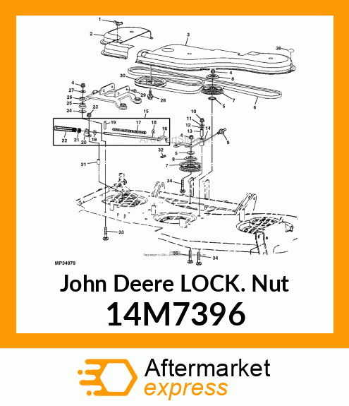 NUT, METRIC, HEX FL, SELF LOCKING 14M7396