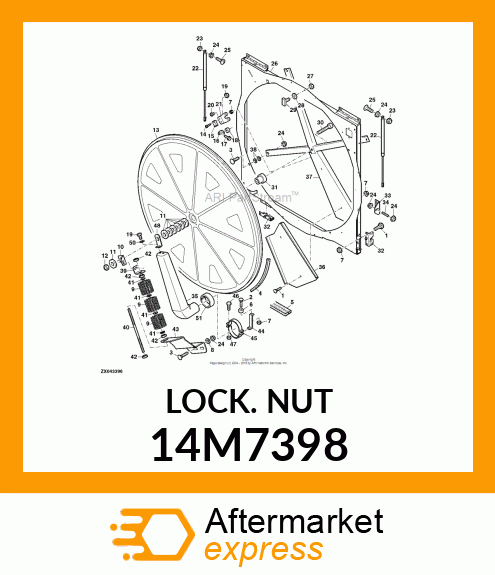 NUT, METRIC, HEX 14M7398