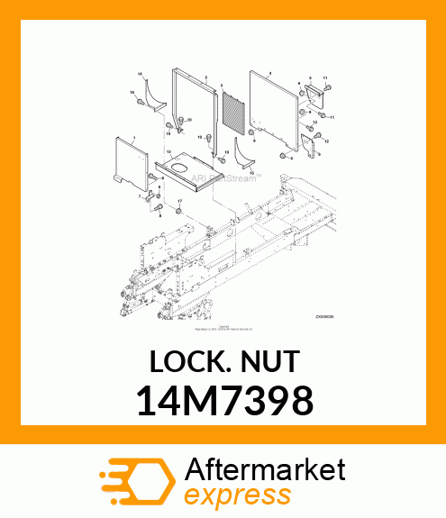 NUT, METRIC, HEX 14M7398