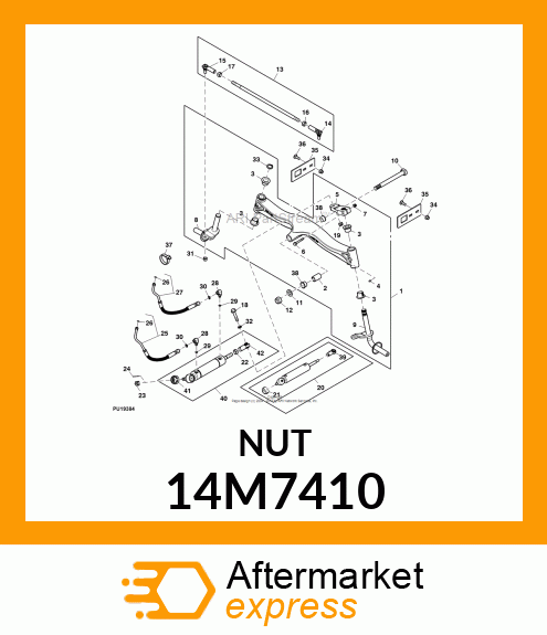 NUT, METRIC, HEX PREVAILING TORQUE 14M7410