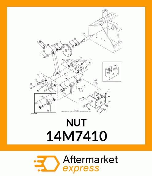 NUT, METRIC, HEX PREVAILING TORQUE 14M7410