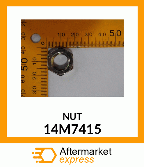 NUT, METRIC, THIN HEX 14M7415