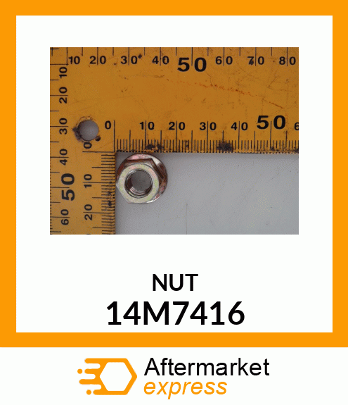 NUT, HEX FLANGE, SERRATED 14M7416